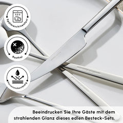 Karaca Boreas Besteck-Set für 12 Personen, 84-teilig