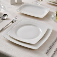 Karaca Square Bone Jamie Vesta White 52-Teiliges 12-Personen Geschirrset