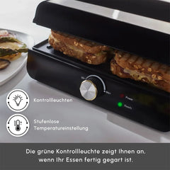 Gril de contact & appareil à croque-monsieur Karaca Toastmaster Inox, 2000 W