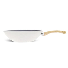 Wok induction Karaca Swiss Crystal 28 cm, crème