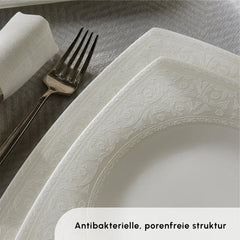 Karaca Fine Pearl Roma 58-Teiliges 12-Personen Geschirrset