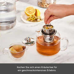 Karaca Kelly – Glas-Teekanne mit Induktionsboden & Filter