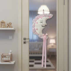 Babyzimmer Deko „Halbmond“ – Rosa