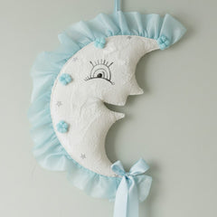 Babyzimmer Deko „Halbmond“ – Blau