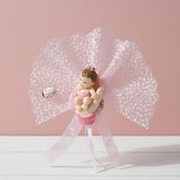 Magnetische Babyfigur Rosa – Süsses Baby in Hand mit Glitzertüll