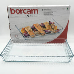 Pasabahce Borcam Auflaufform rechteckig 2900 ml – Glas Backform für Ofen