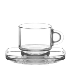 LAV Cozy Espressotassen Set 12-teilig 270 ml Glas modern