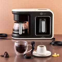Karaca Streamline Saturn Gold, Espressotassen Set für 6 Personen Gold, 12-teilig