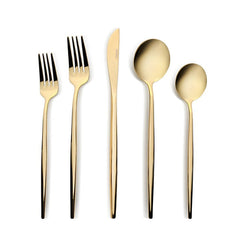Ensemble de couverts Karaca Orion Gold pour 6 personnes, 30 pièces