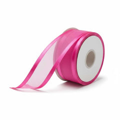 Organza Satinband Pink – 25 mm Breite (Preis pro Meter)