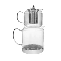 Karaca Kelly XL – Grosse Glas-Teekanne aus Borosilikatglas, Induktionsboden & Filter