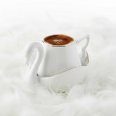 Karaca Schwan Kaffeetassen Set, 12-teilig