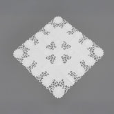 „Lace Elegance“ Tischdecke – Cream mit Spitzen-Optik
