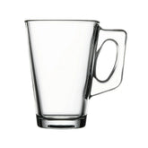 Pasabahce Vela Teeglas mit Henkel, 2er Set, Latte Macchiato, Irish Coffee, Punsch, Glühwein, Heiße Schokolade 250ml