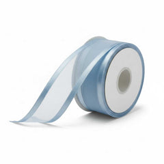 Organza Satinband Hellblau – 25 mm Breite (Preis pro Meter)