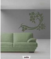 DP-050 Velours Wandtattoo Efeu Rose 84X108 cm-Grün