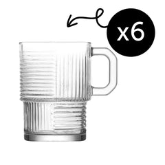 LAV Helen Teegläser mit Henkel – 6er Set, 270 ml