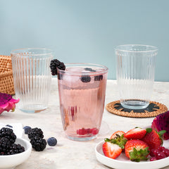 Karaca Gordes Trinkgläser-Set – 6-teilig, 370 ml