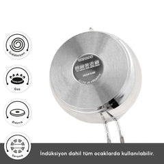Karaca Urban Midi Teekannen-Set aus Edelstahl – 2-teilig, Silber