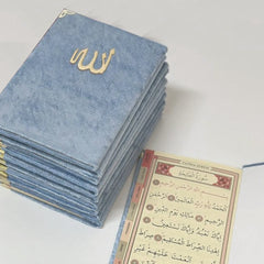 Faveurs pour Mevlüt, livre Yasin recouvert de velours bleu