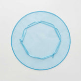 50 Stück Geschenkorganza-Beutel blau 24 cm, rund, Mandelzucker-Beutel, Mini-Organza-Beutel