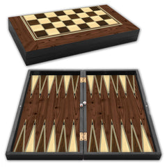 Backgammon / Tavla plaqué platine