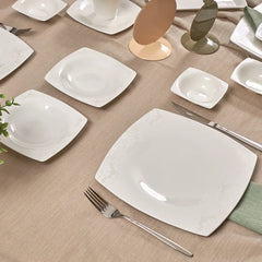 Karaca Fine Pearl Node 26-piece breakfast service square