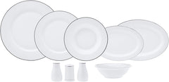 Eclipse Platin Geschirrset, 57-teilig