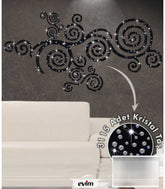 DP-347 Velours Wandtattoo Luna 123x67 cm