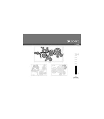 Velours wall sticker Luna with 3115 pieces of crystal stone