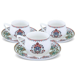 Karaca Nakkas 12-teiliges Espressotassen-Set für 6 Personen