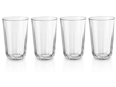 Eva Solo Trinkglas Facette 430 ml, 4 Stück, Transparent