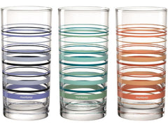 Verre à boire Montana : New Stripes 280 ml, 1 pièce, transparent