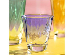LEONARDO Verre à eau Twist 215 ml, 4 pièces, Multicolore