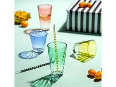 LEONARDO Verre à eau Twist 300 ml, lot de 4, turquoise
