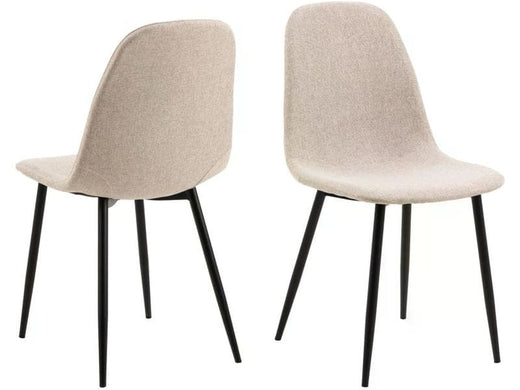 AC Design Stuhl Celia 4 Stück, Beige