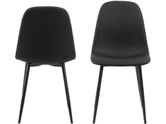 AC Design Stuhl Celia 4 Stück, Schwarz