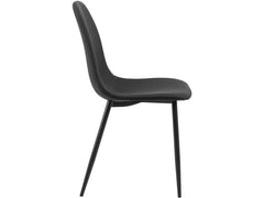 AC Design Stuhl Celia 4 Stück, Schwarz