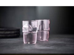 Verre à boire Lyngby Torino rose, lot de 2, 40 cl