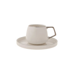 Karaca Streamline Saturn Platinum 6 Personen Espressotassen Set, 12-teilig