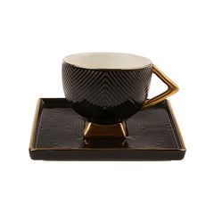 Service de 2 tasses à expresso Karaca Art Deco Black
