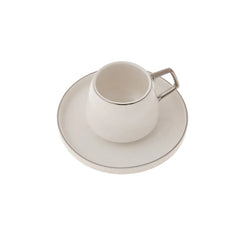 Karaca Streamline Saturn Platinum 6 Personen Espressotassen Set, 12-teilig