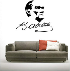 Velours Wandtattoo Atatürk-4 53X46cm