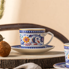 Karaca Linden Kaffeetassen-Set für 2 Personen – 4-teilig, 80 ml