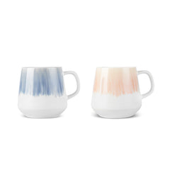 Karaca Okeanos Steinzeug Becher Set, 2-teilig, 400 ml