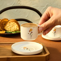 Karaca Valencia Espressotassen-Set für 6 Personen, 12-teilig, 90 ml