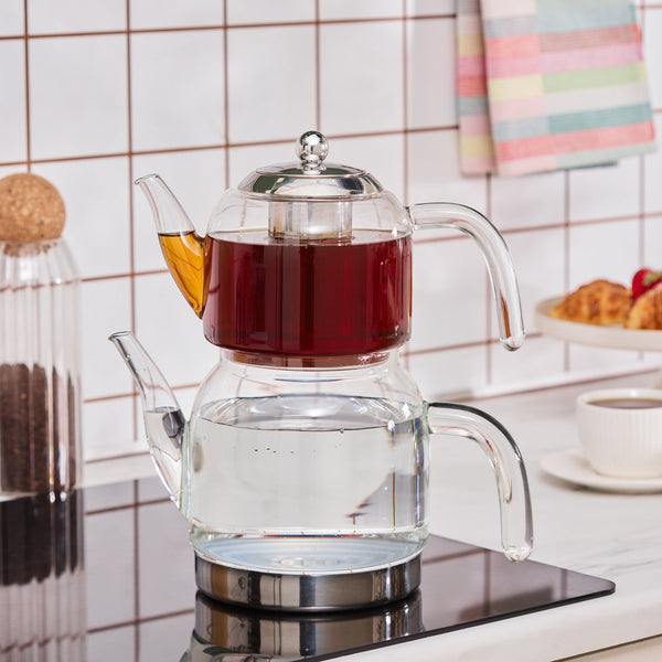 Karaca Panora – Glas-Teekanne in Familiengrösse