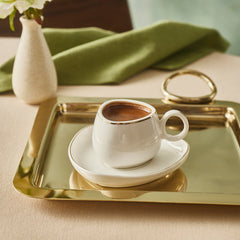 Karaca Streamline Tribe Kaffeetassen-Set – 4-teilig für 2 Personen, 90 ml