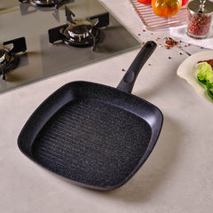 Karaca Aqua Granit Grillpfanne mit Marmorbeschichtung, 28 cm