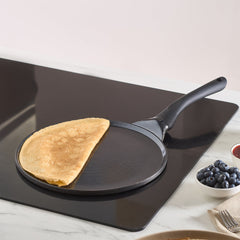 Karaca Fluffy – Antihaft-Crêp- & Pfannkuchenpfanne 26 cm mit Induktions-Keramikbeschichtung (Schwarz)